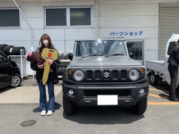 A様にようやくジムニーシエラをご納車させて頂きました